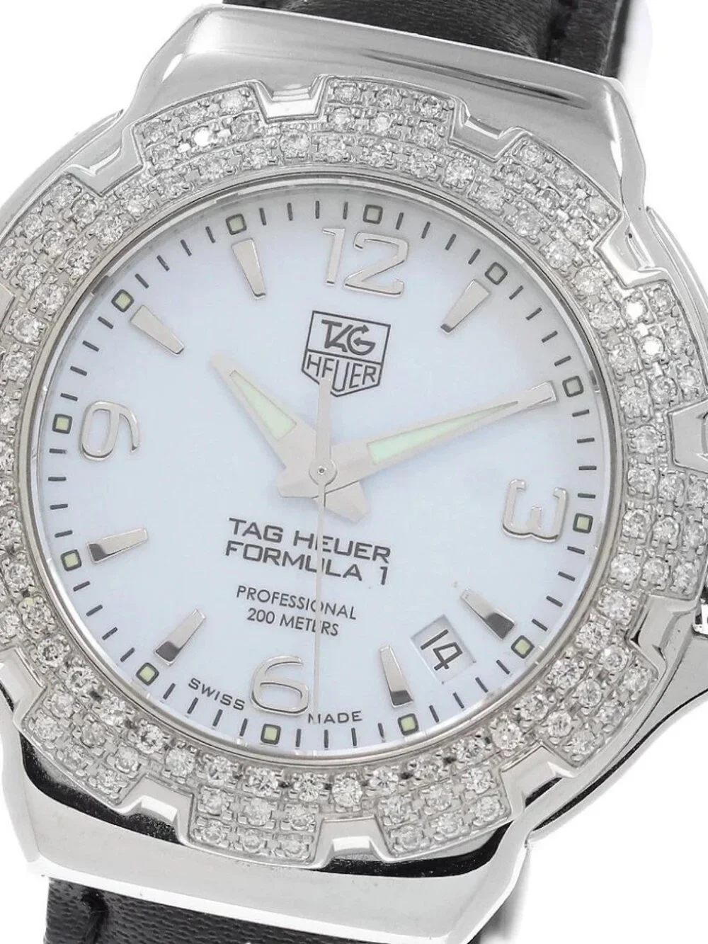 TAG HEUER Formula 1 WAC1215 date diamond bezel Quartz Ladies Watch_970392